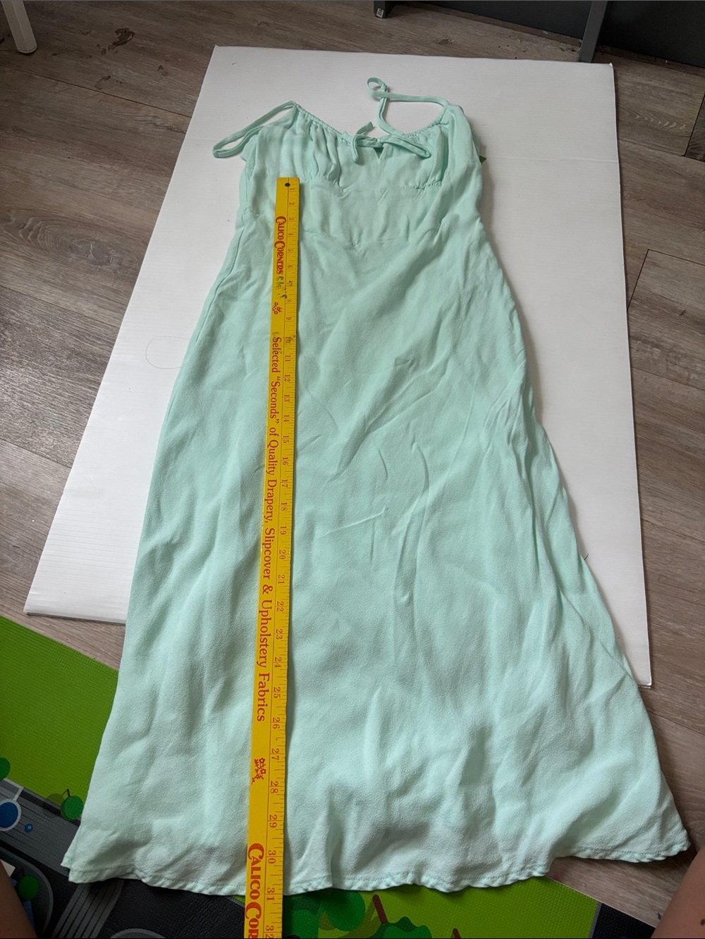 AritziaWilfred Mint Green Maxi Slip Dress with Adjustable Straps